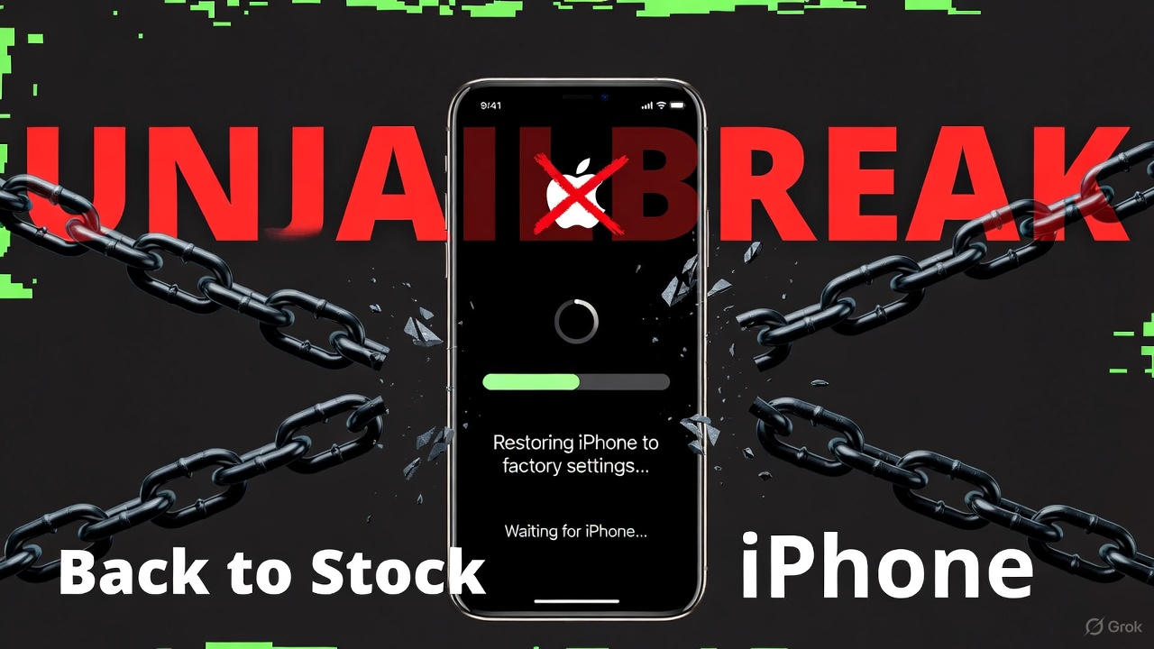 Hướng dẫn Unjailbreak iPhone