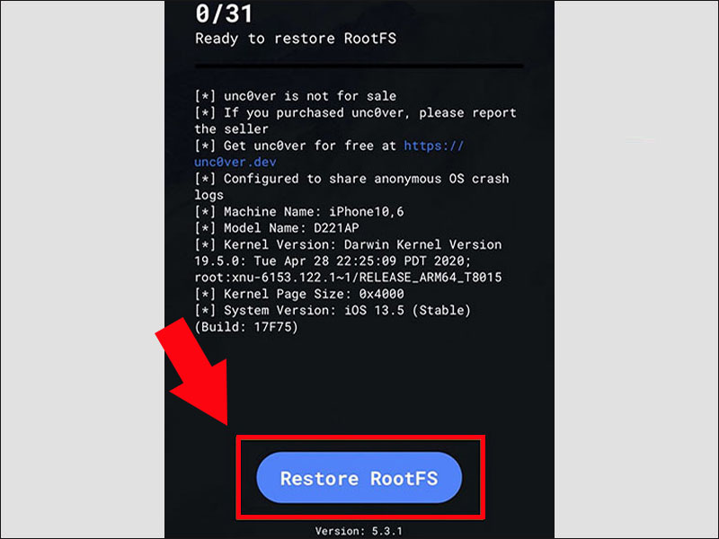 Hướng dẫn Unjailbreak iPhone